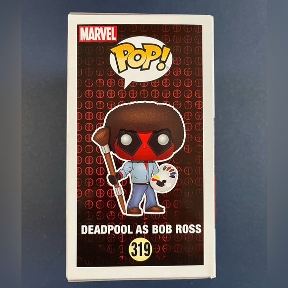 Deadpool as Bob Ross Funko Pop #319 - Picture 4 of 5